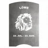 Motivplatte 009-007-000 Stahl Löwe