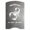 Motivplatte 009-010-000 Stahl Skorpion