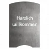 Motivplatte 011-031-000 Stahl Herzlich willkommen